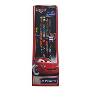 Cars Pencils No. 2 Supercharged Disney Pixar Lightning McQueen 4-pack Set